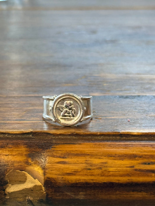 Vintage Revival Cherub Rings Sterling Silver • Made to order