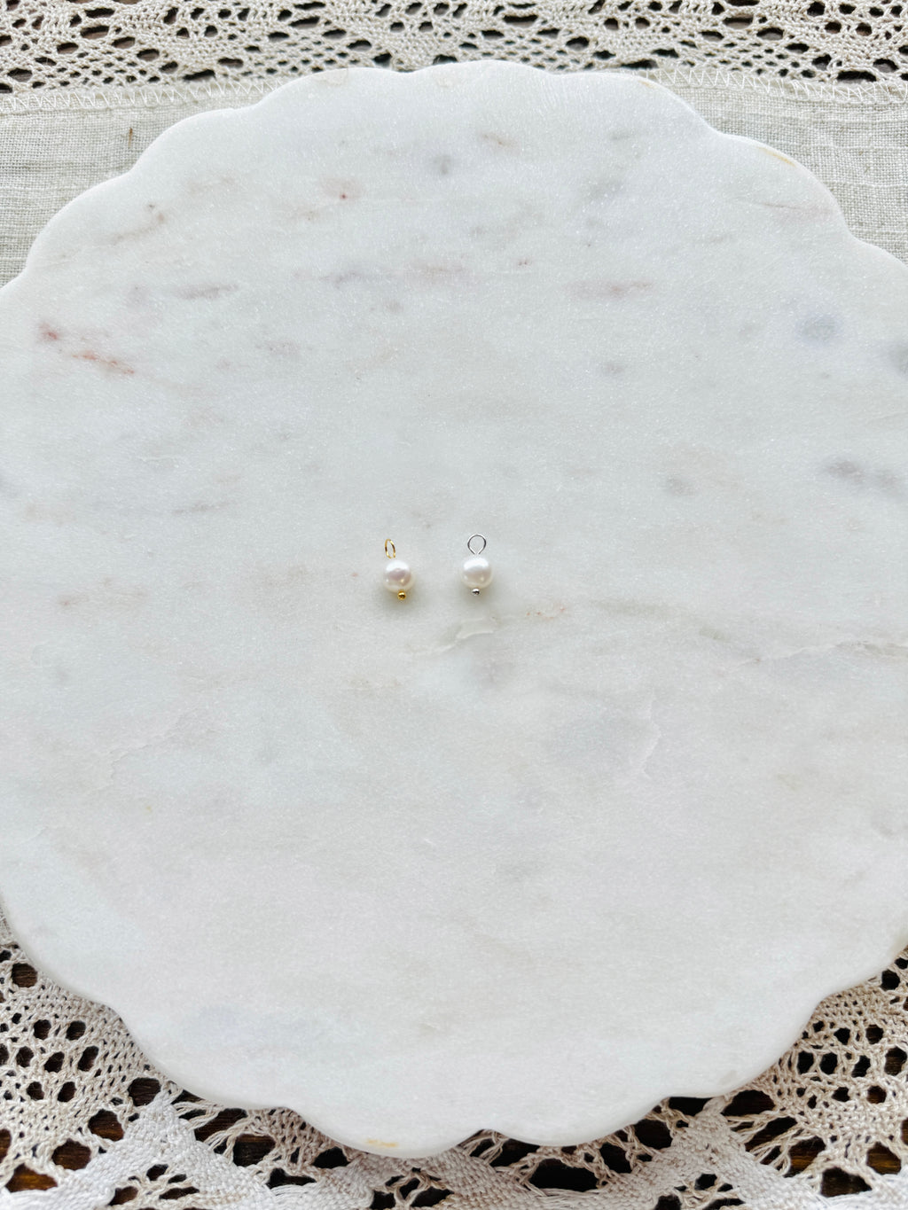 Mini pearl charms