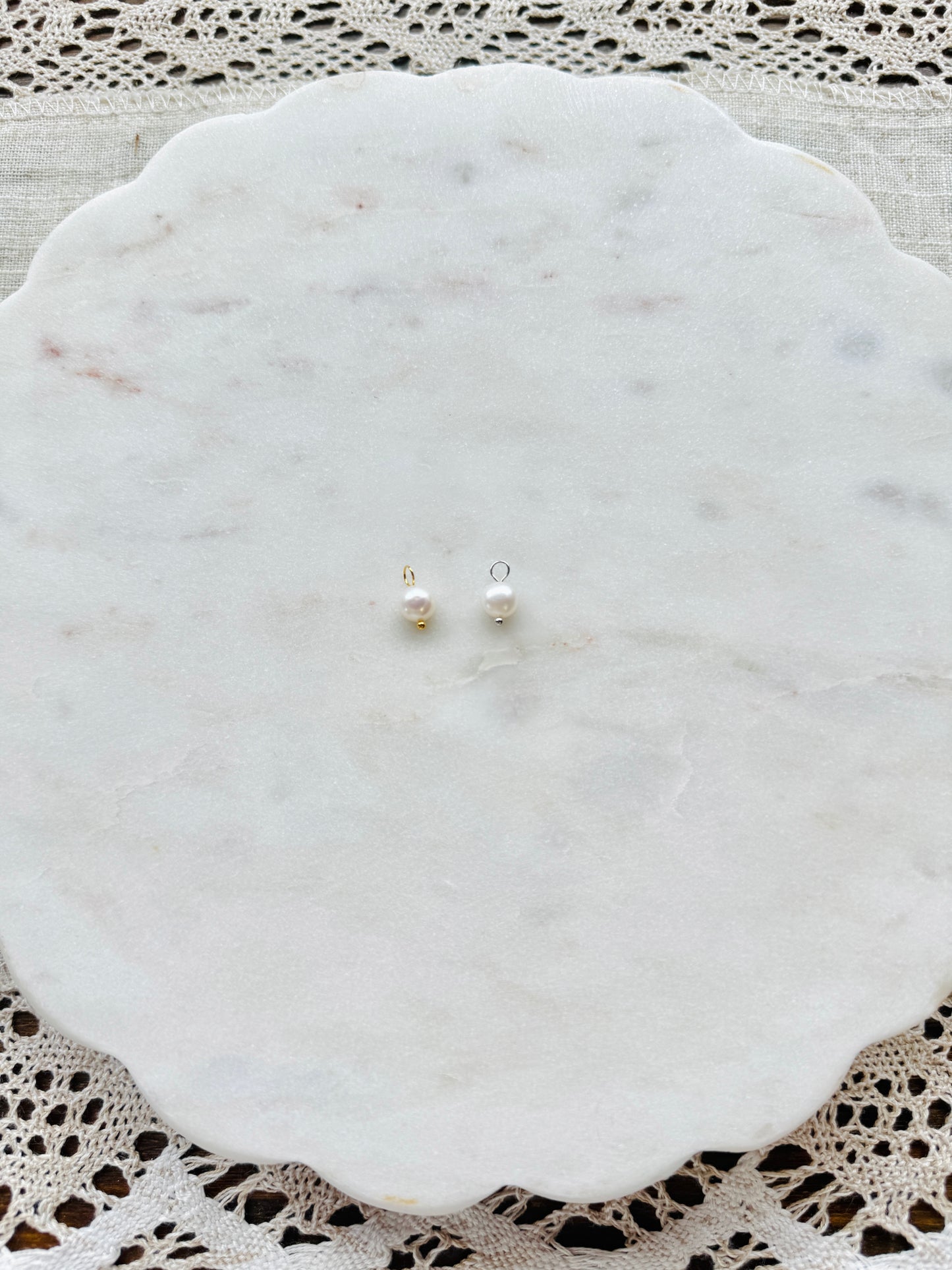 Mini pearl charms