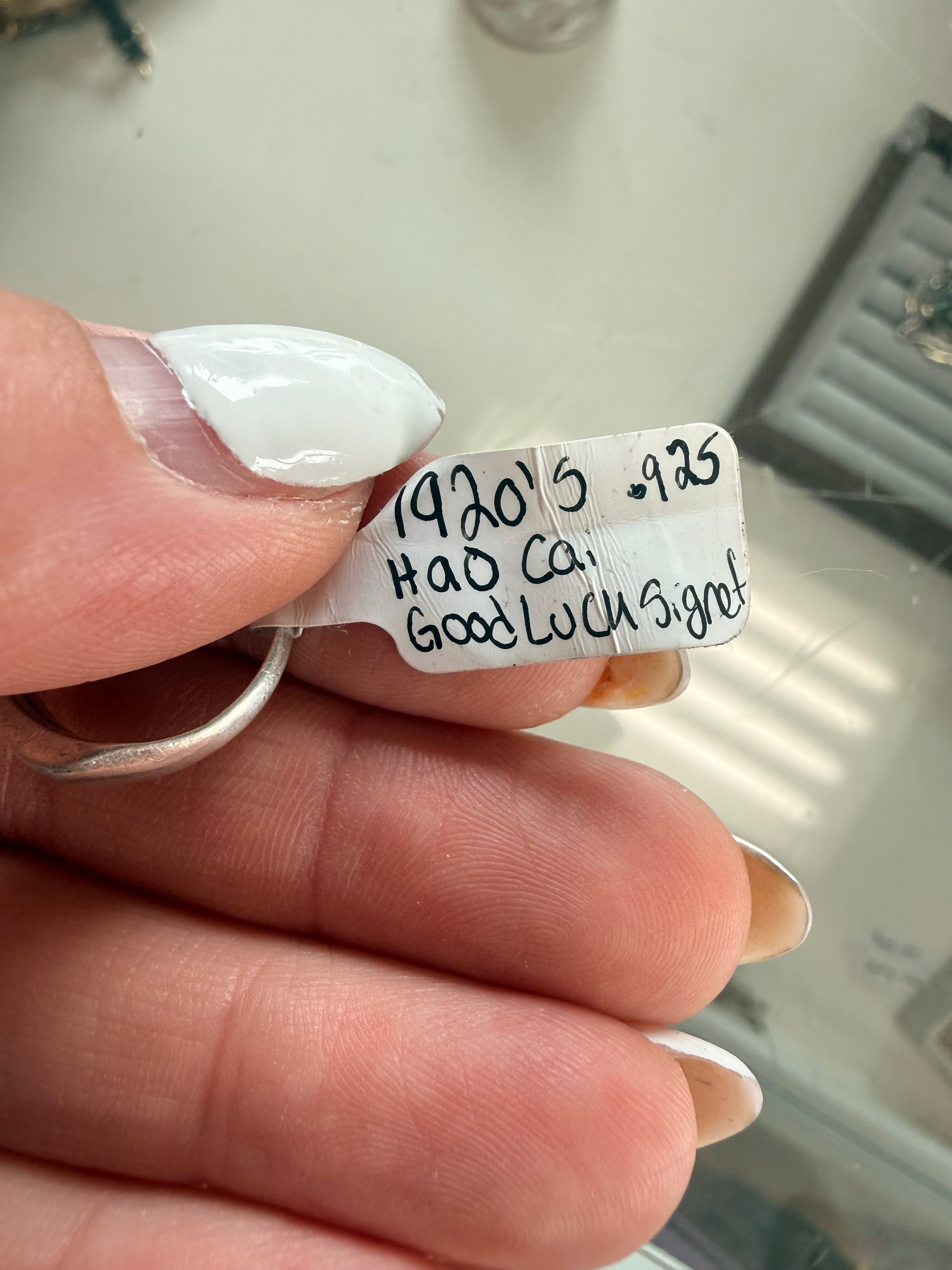 1920s sterling silver ring for Bella