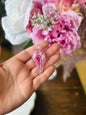 Vintage Blown Glass Flower Pendants