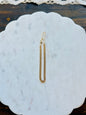 Curb Chain Gold over Brass Bracelet