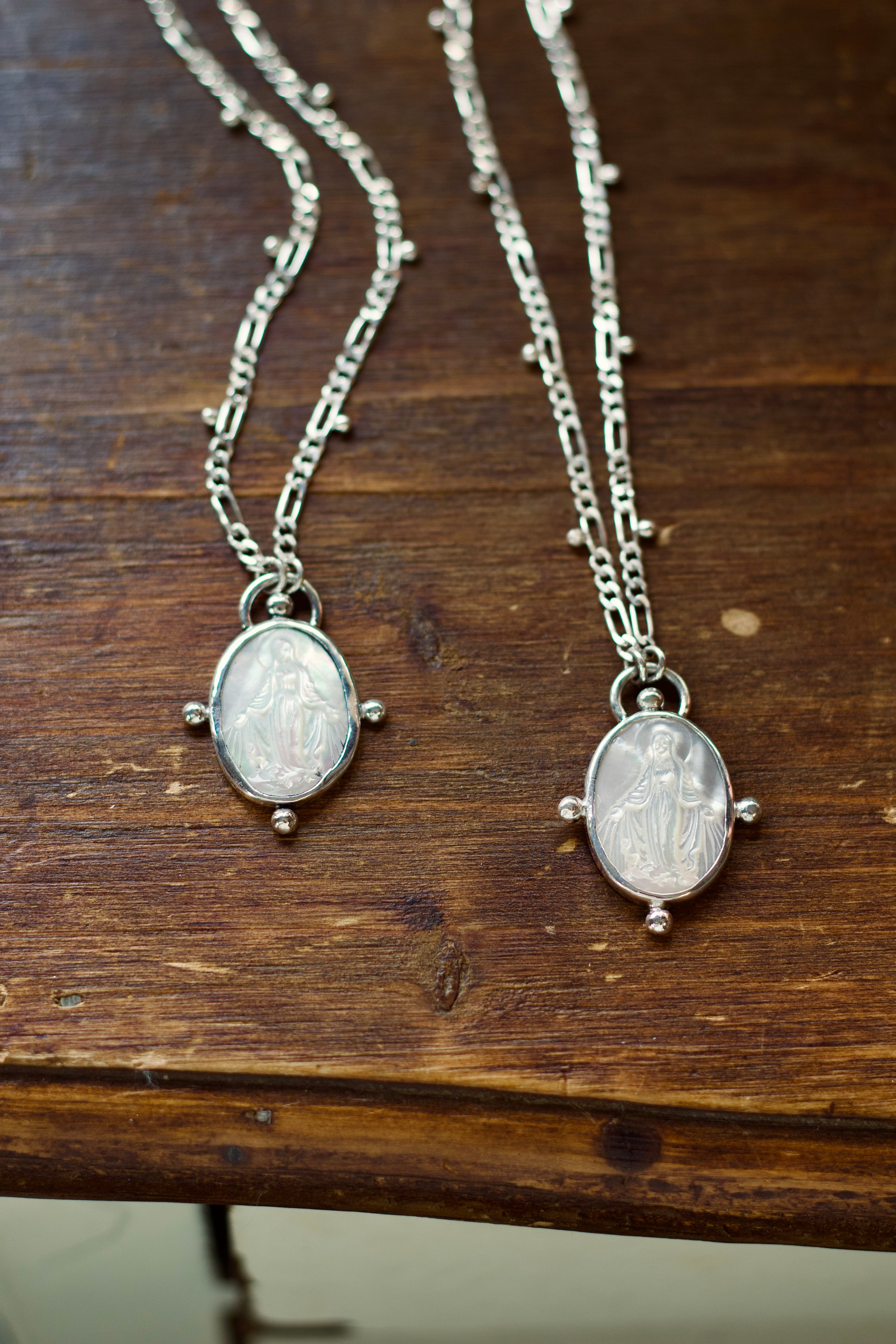 Blessed Mother Pearl Necklace