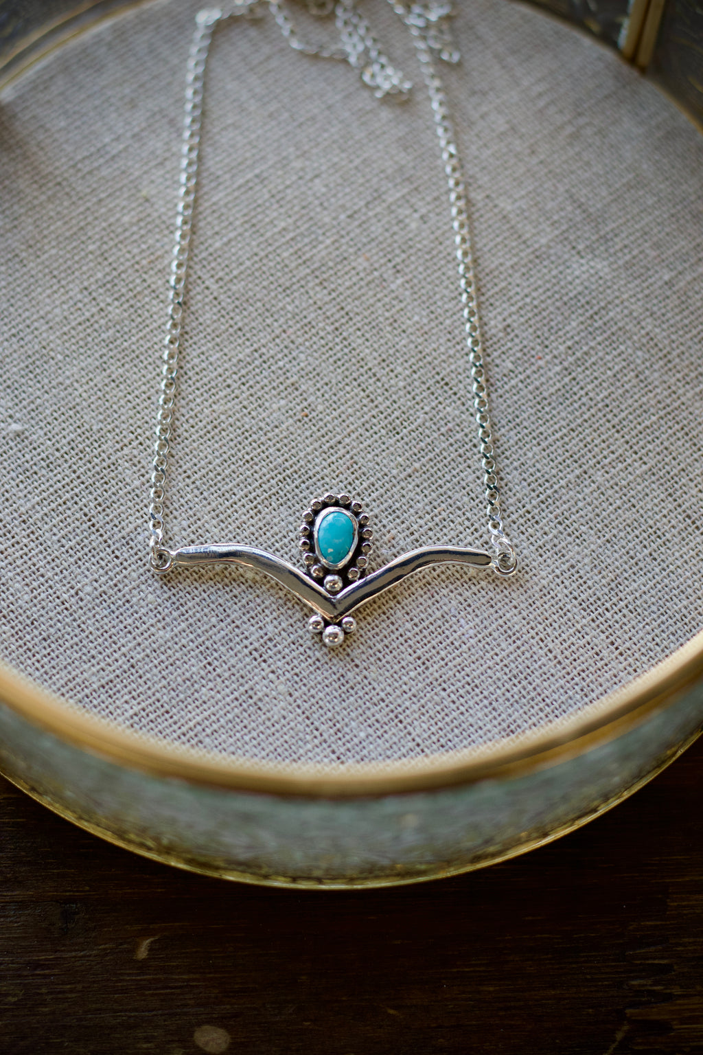 Chevron Turquoise Choker