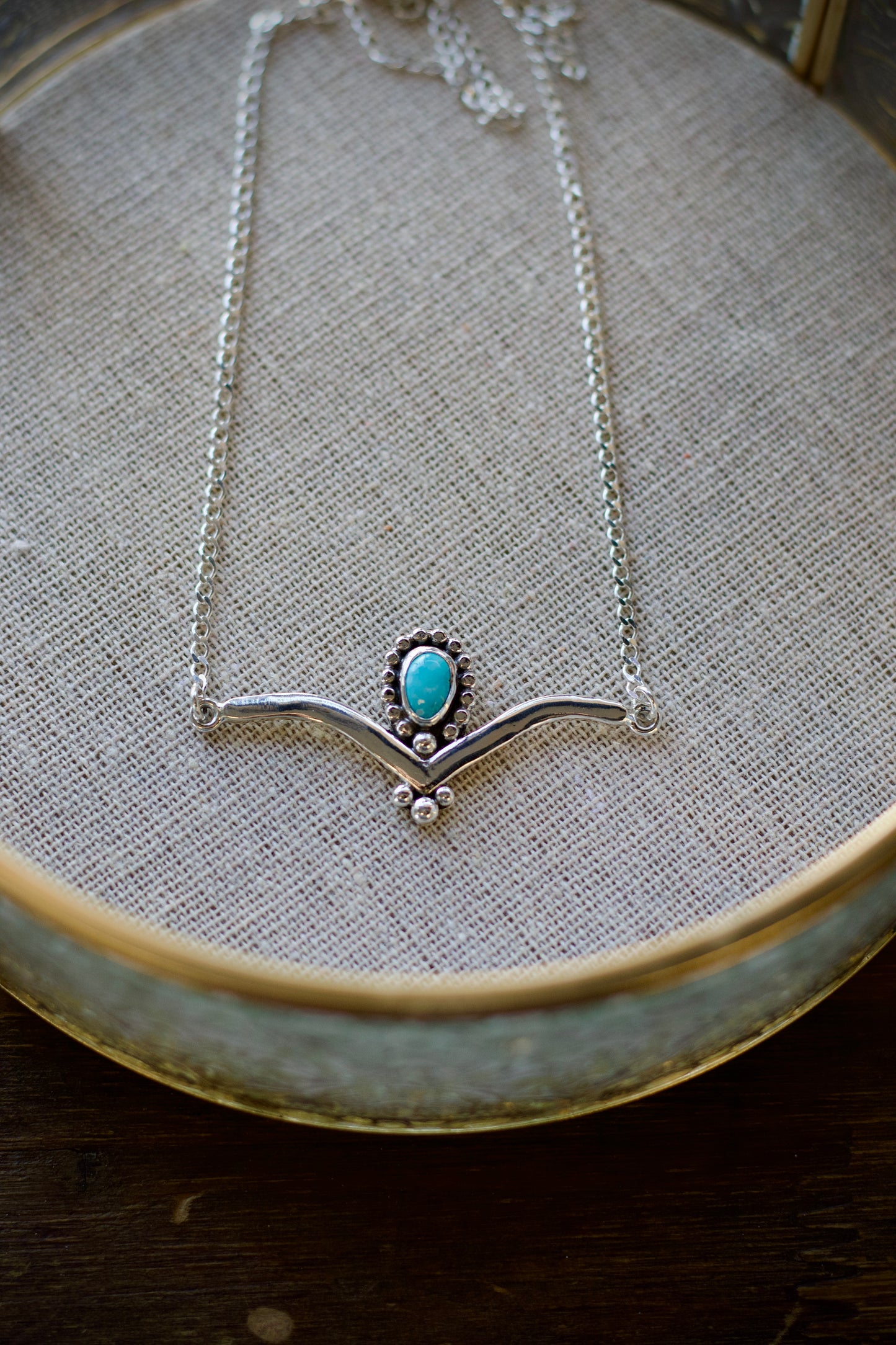 Chevron Turquoise Choker