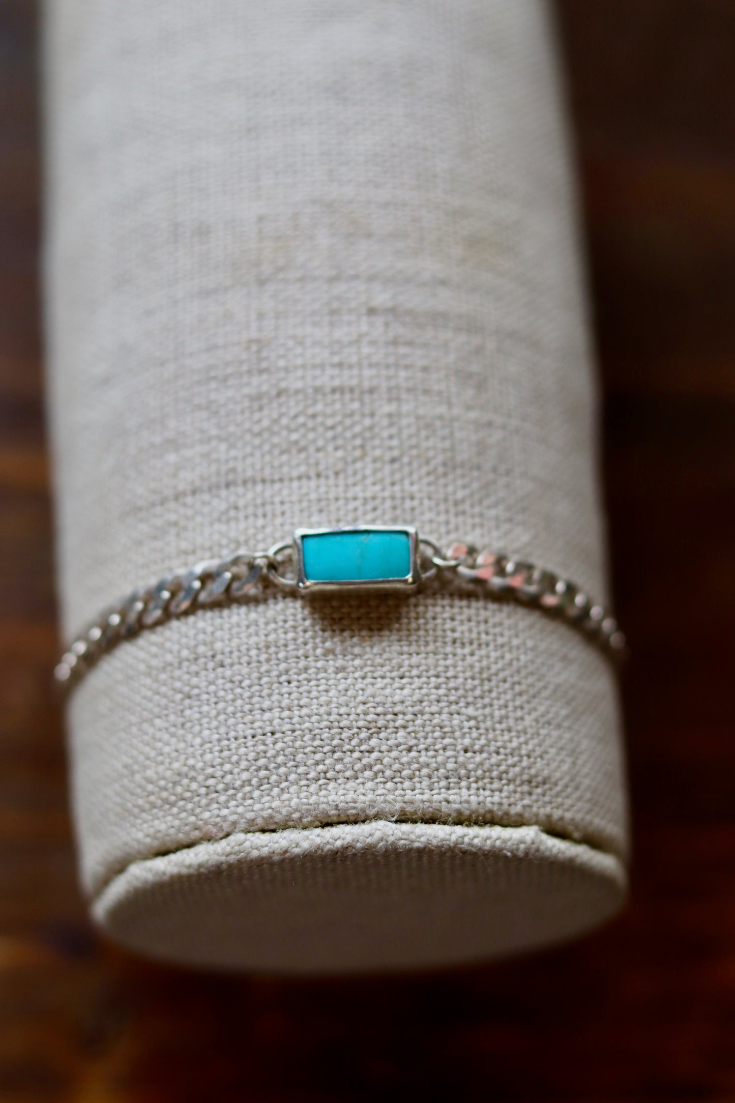 Turquoise Curb Chain Bracelet