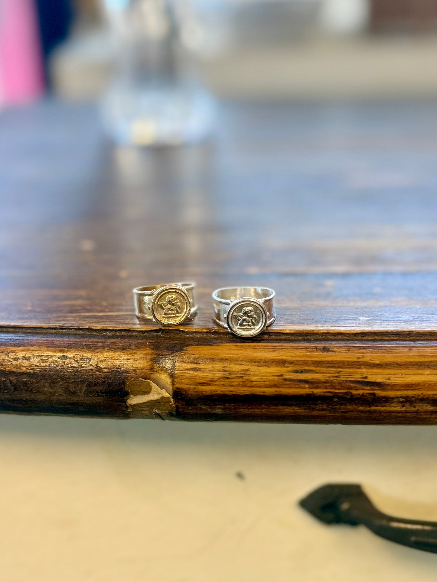 Vintage Revival Cherub Rings • Brass • Made to order