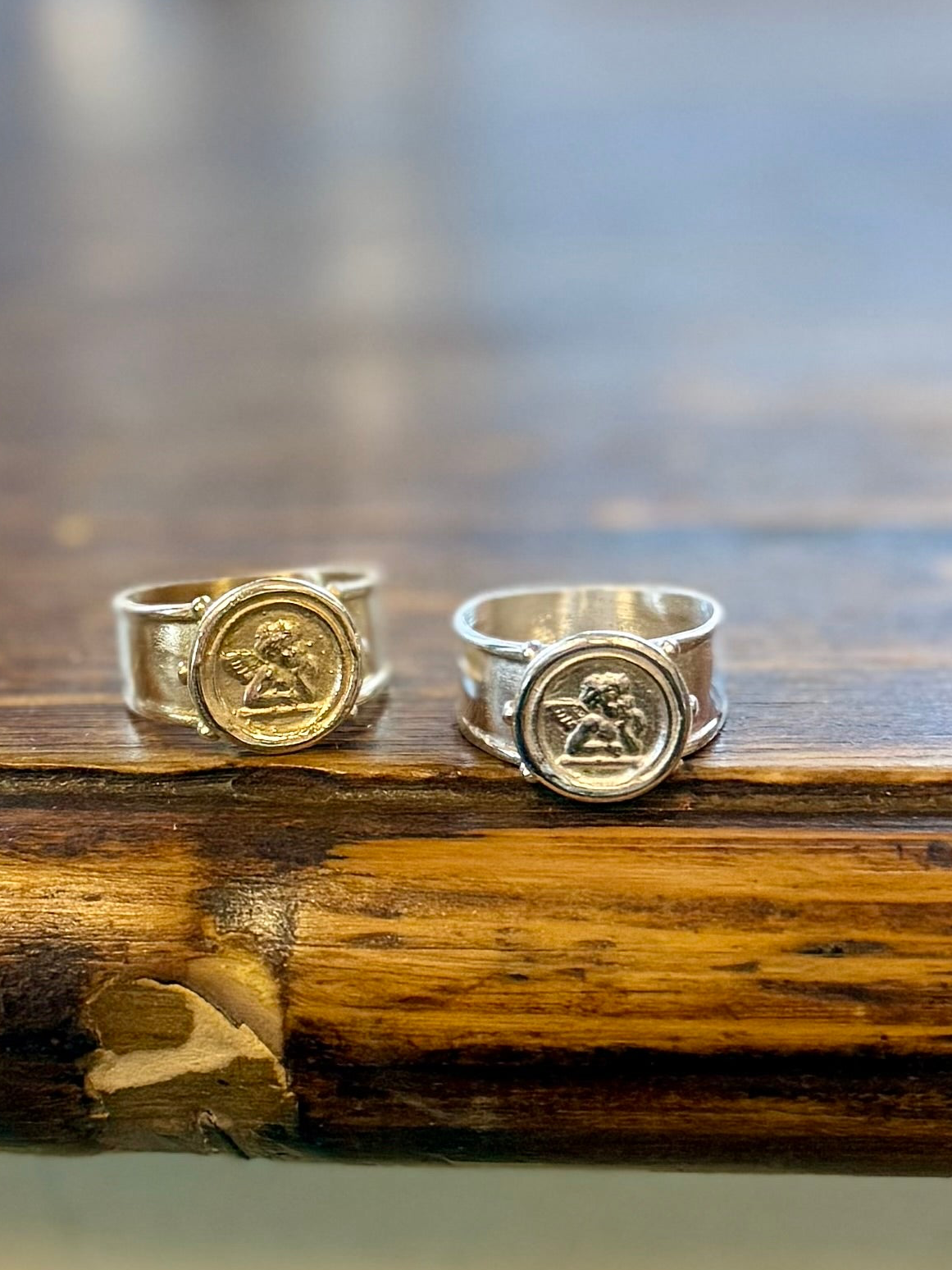 Vintage Revival Cherub Rings Sterling Silver • Made to order