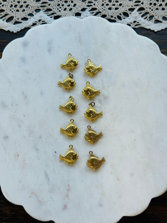 Vintage Gold Plated Fish