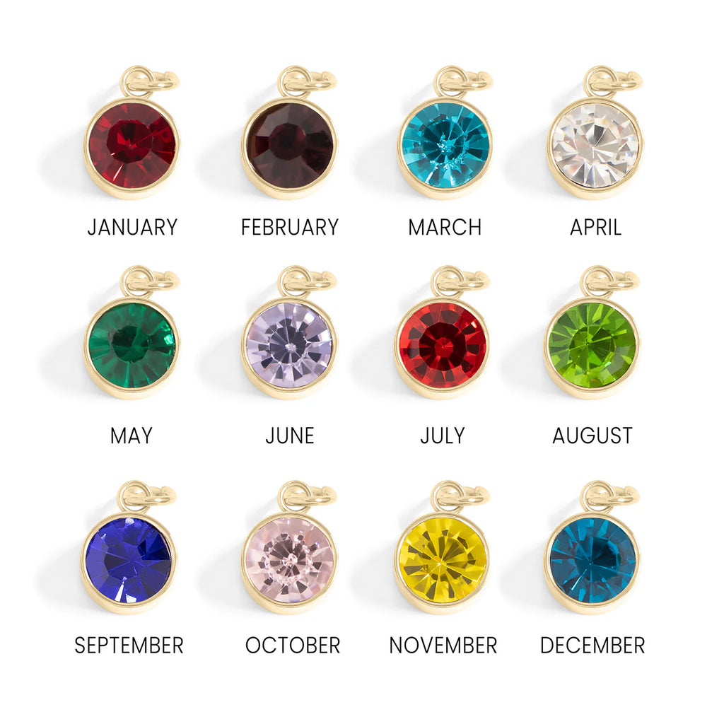Birthstone Charms Cubic Zirconia