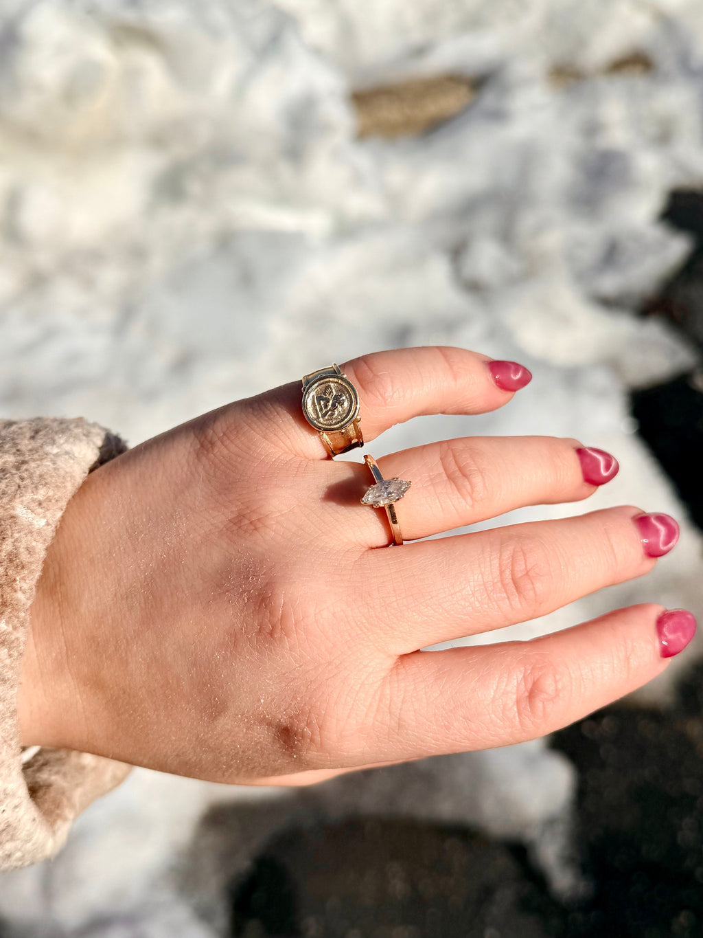 Vintage Revival Cherub Rings Sterling Silver • Made to order