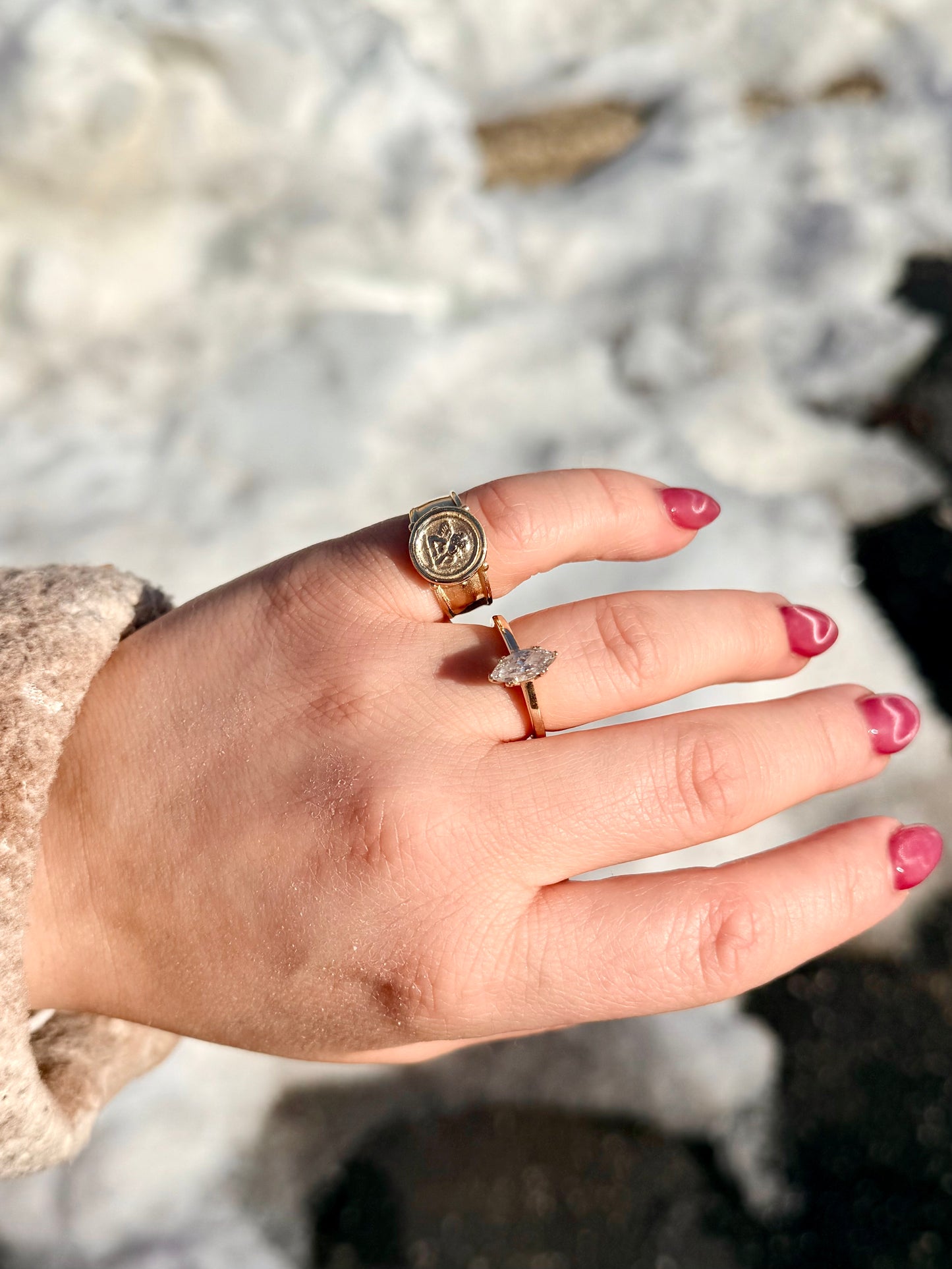 Vintage Revival Cherub Rings • Brass • Made to order