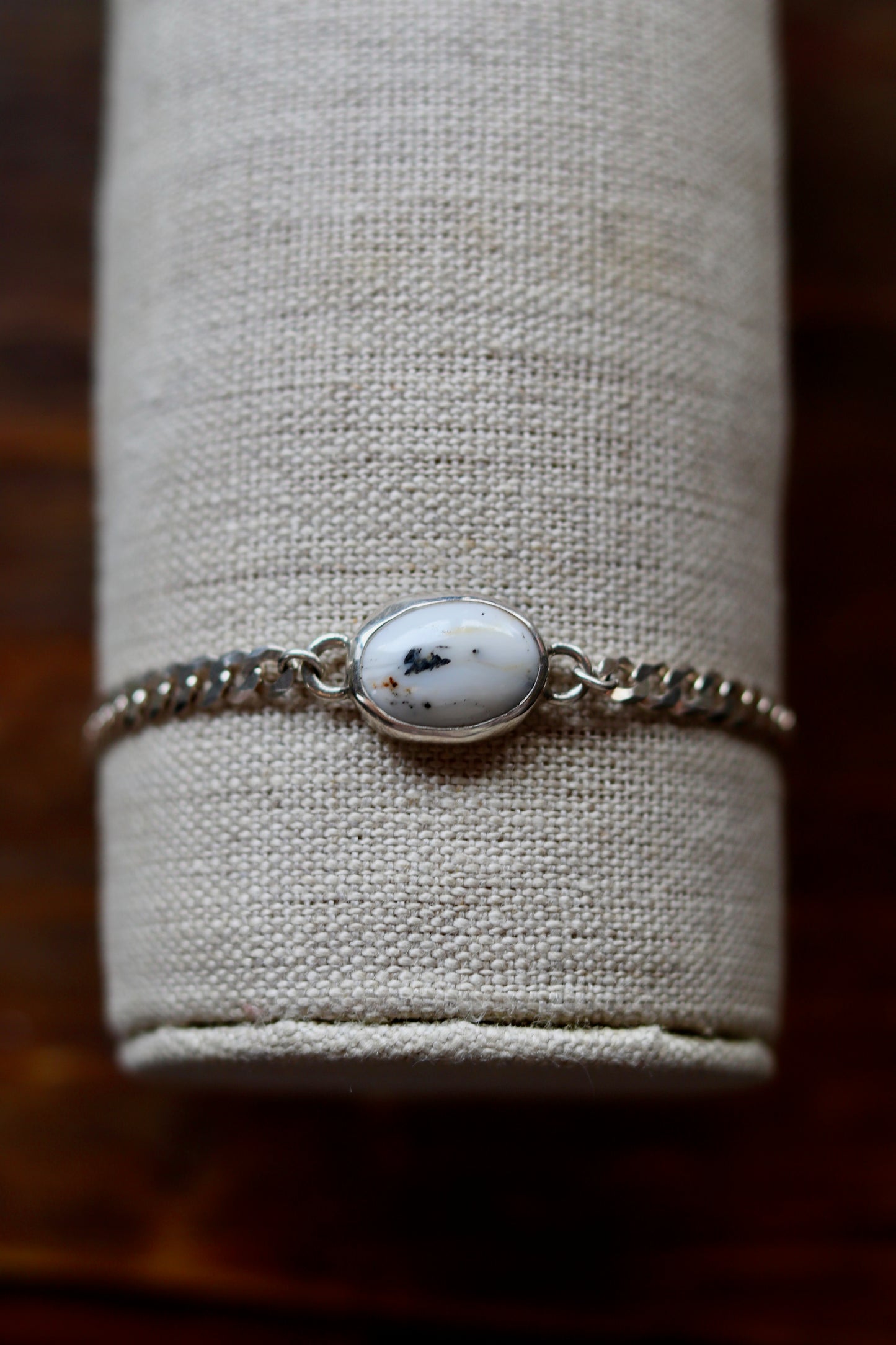 White Buffalo Curb Chain Bracelet