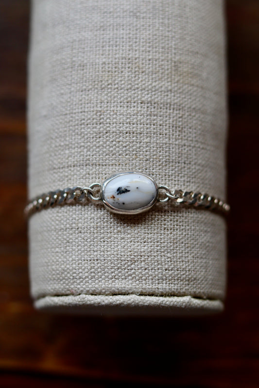 White Buffalo Curb Chain Bracelet