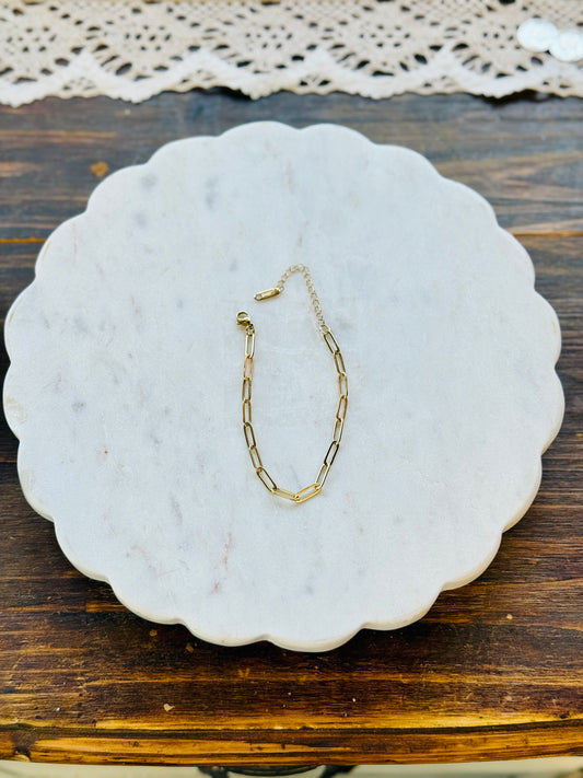 Paper Clip Chain Bracelet