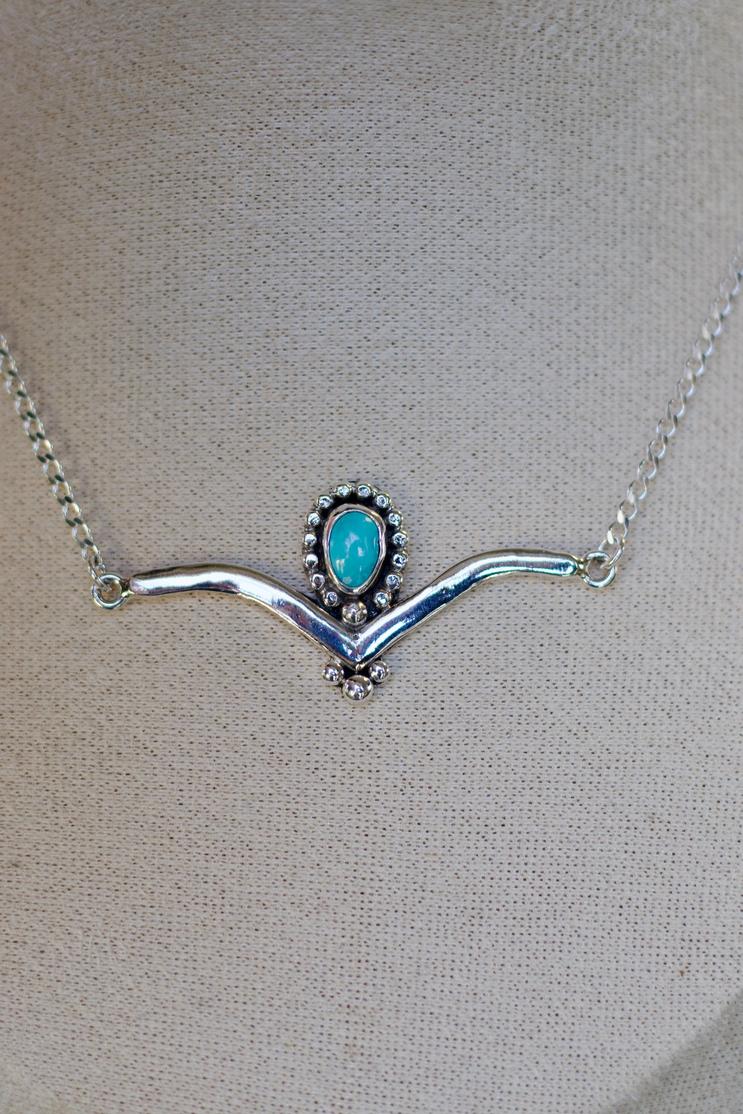 Chevron Turquoise Choker