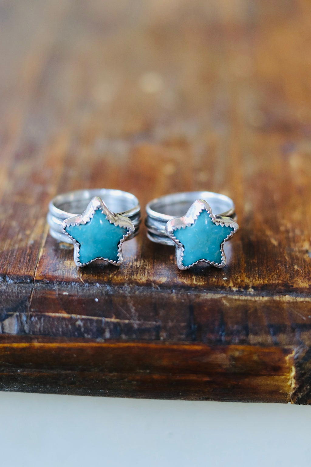Turquoise Star Rings
