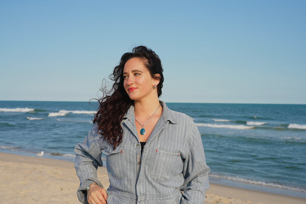 Shattuckite Ocean Necklace