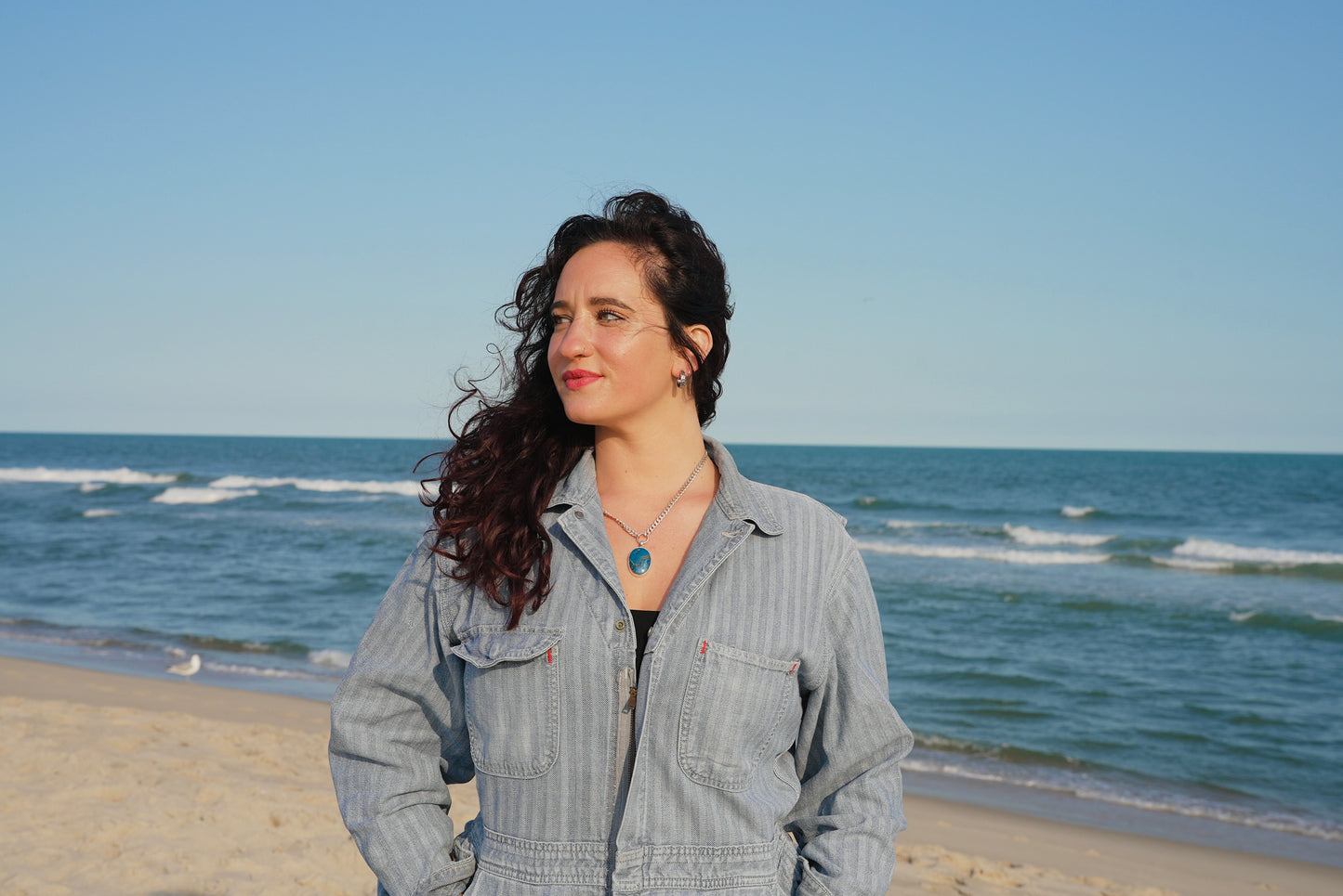 Shattuckite Ocean Necklace