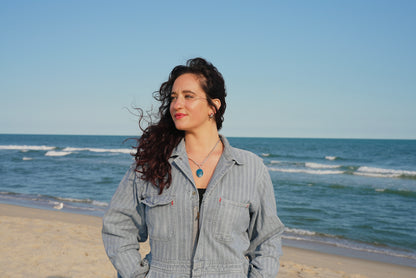 Shattuckite Ocean Necklace