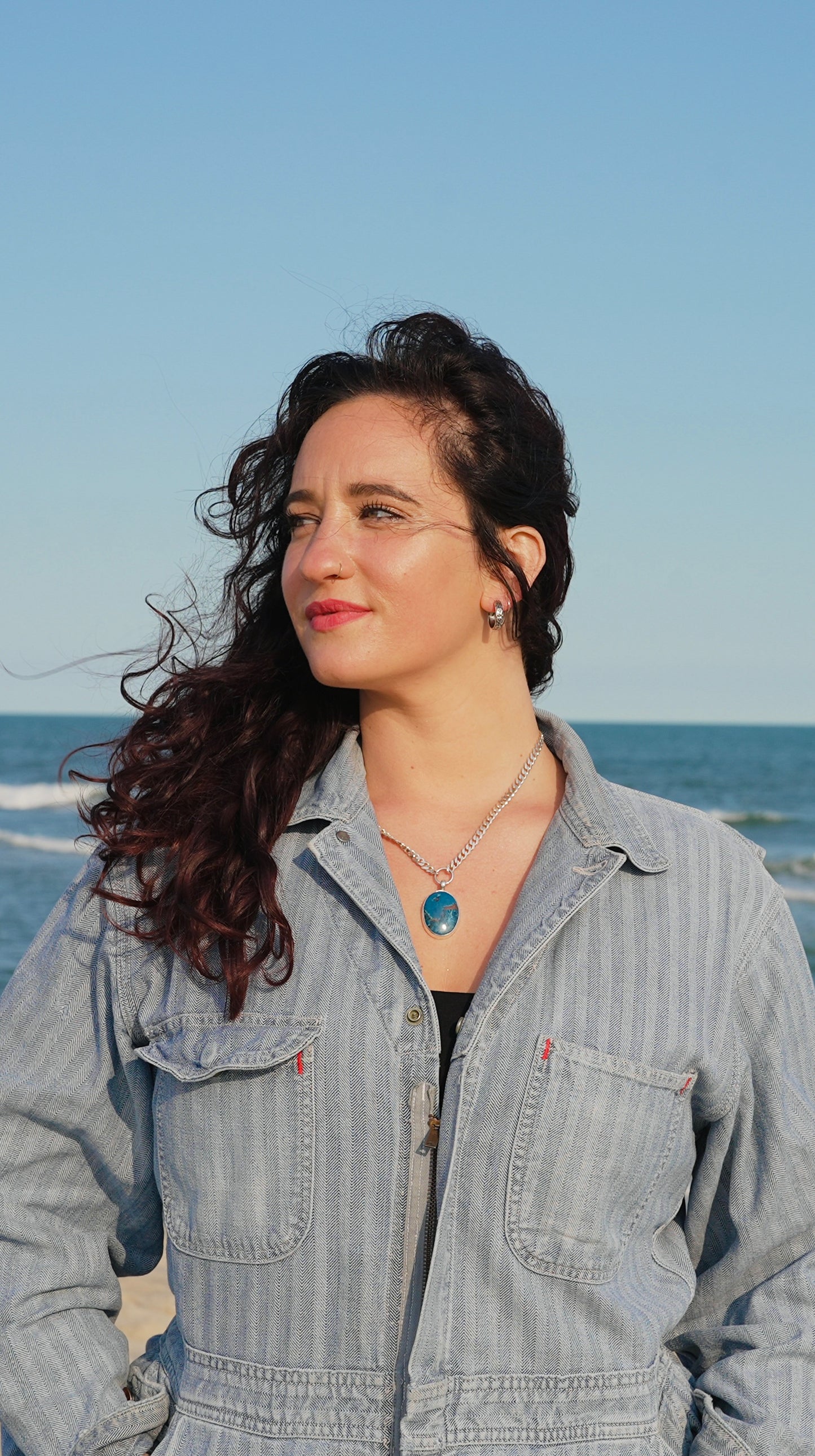 Shattuckite Ocean Necklace