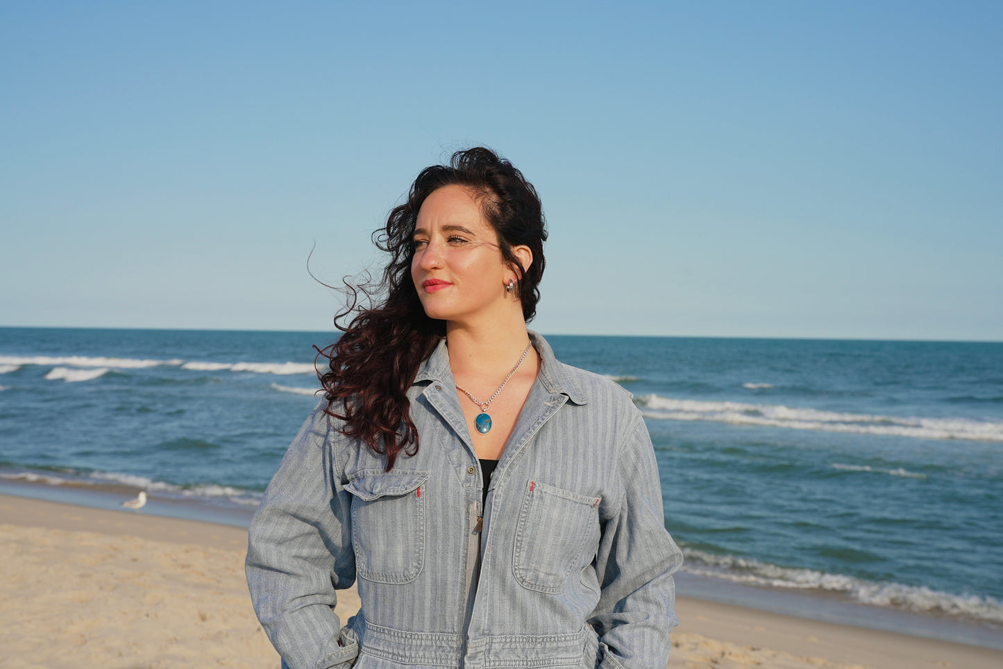 Shattuckite Ocean Necklace