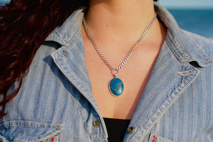 Shattuckite Ocean Necklace