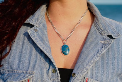 Shattuckite Ocean Necklace