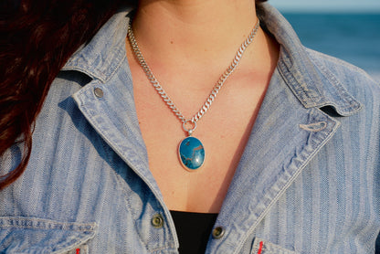 Shattuckite Ocean Necklace