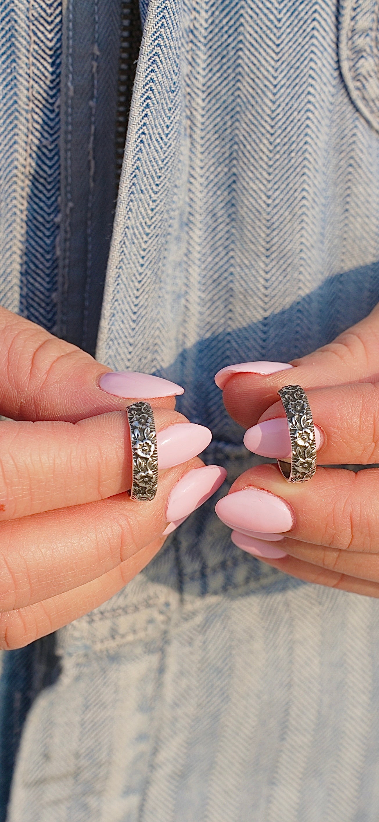 Wild Rose Hoops