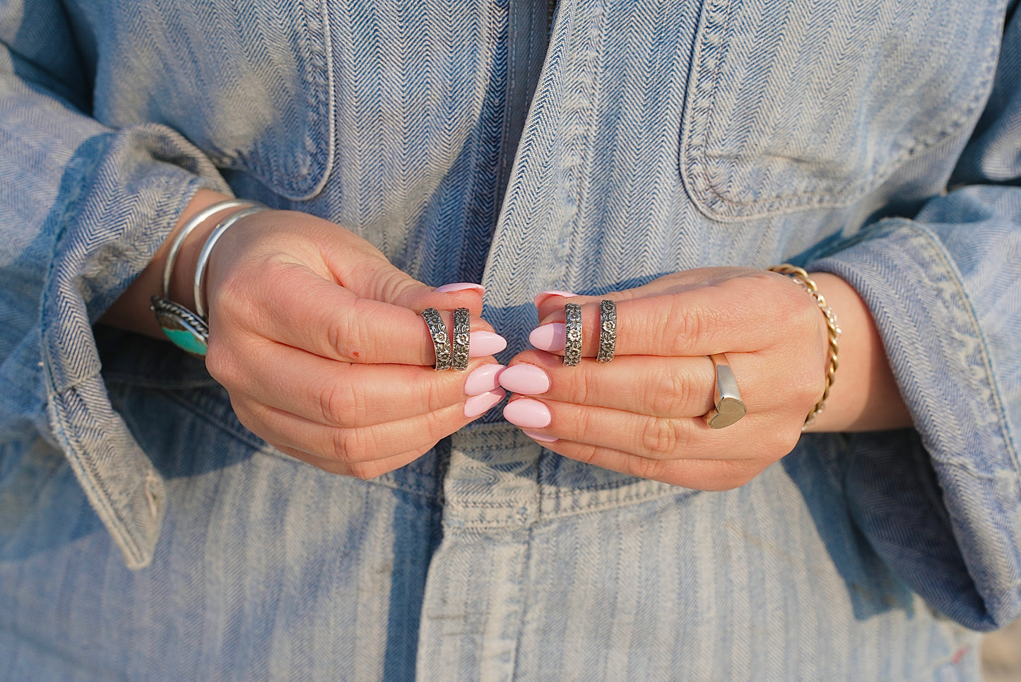Wild Rose Hoops
