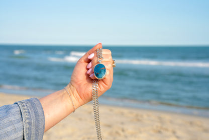 Shattuckite Ocean Necklace