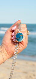 Shattuckite Ocean Necklace