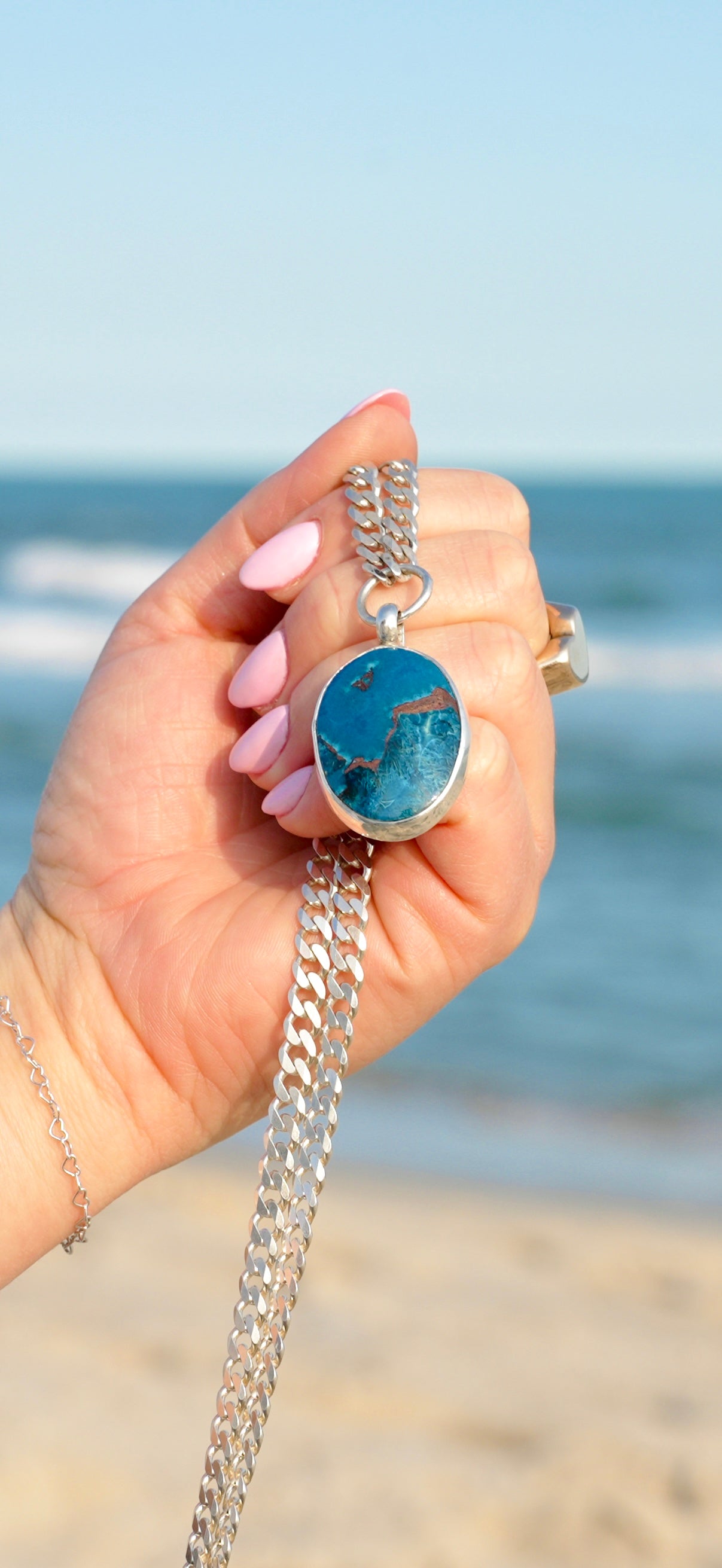 Shattuckite Ocean Necklace