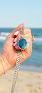 Shattuckite Ocean Necklace