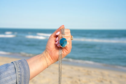 Shattuckite Ocean Necklace