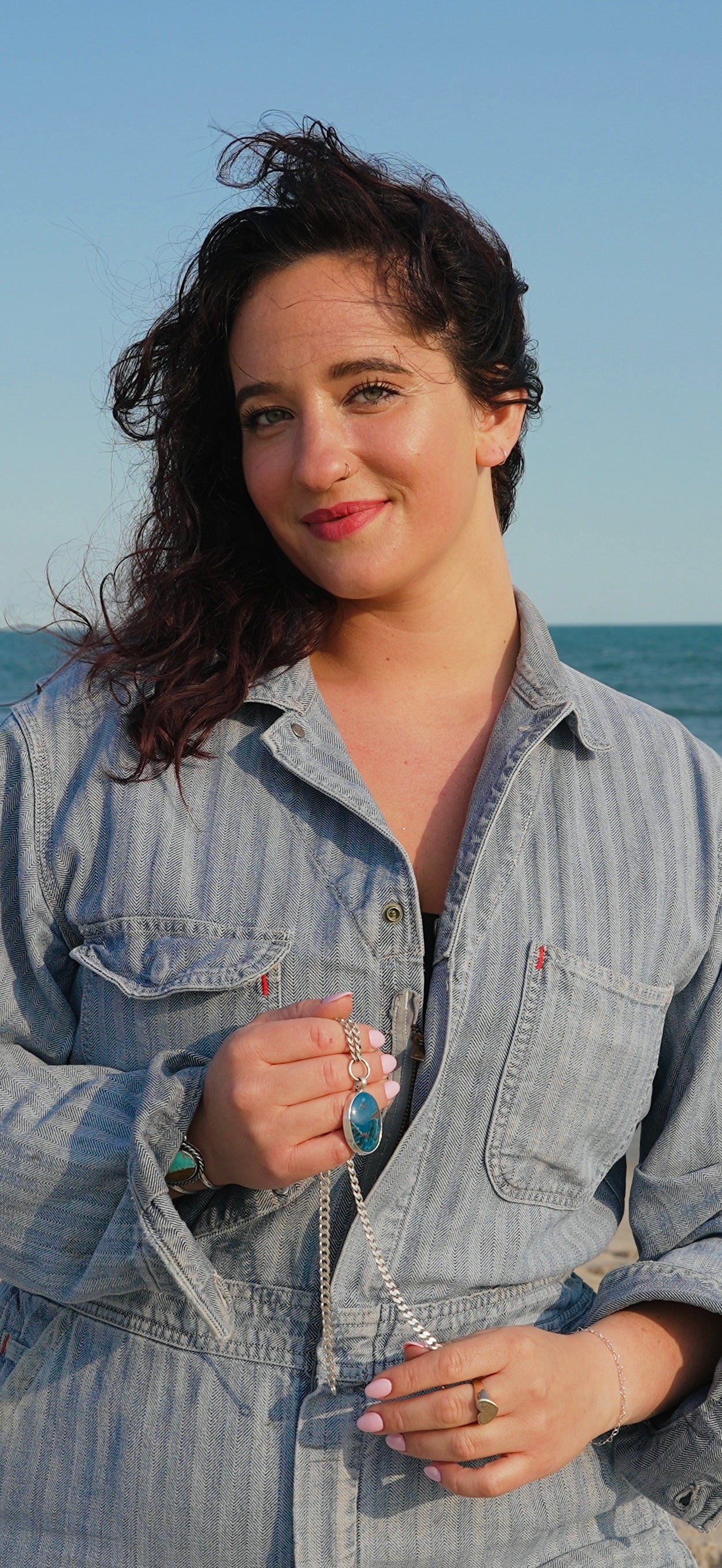 Shattuckite Ocean Necklace