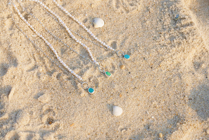 Chérie Turquoise + Pearl Necklace