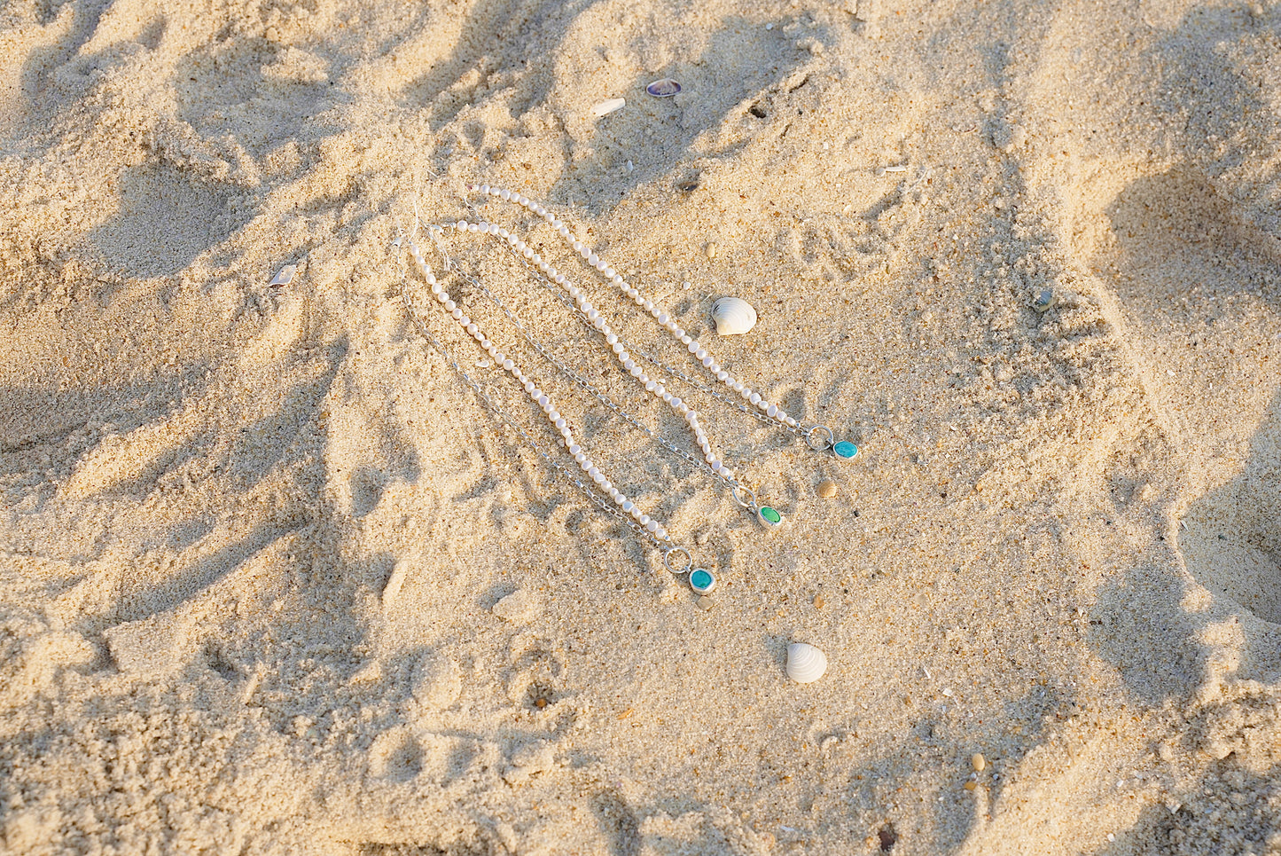Chérie Turquoise + Pearl Necklace