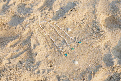 Chérie Turquoise + Pearl Necklace