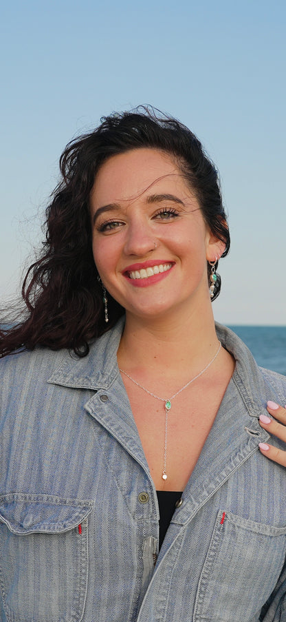 Land + Sea Lariat Necklace