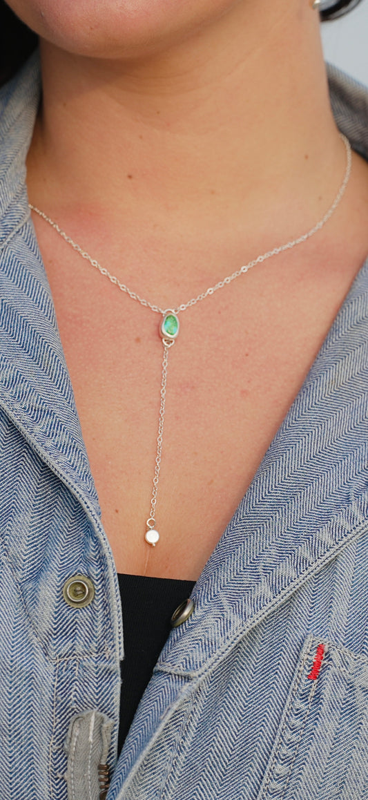 Land + Sea Lariat Necklace