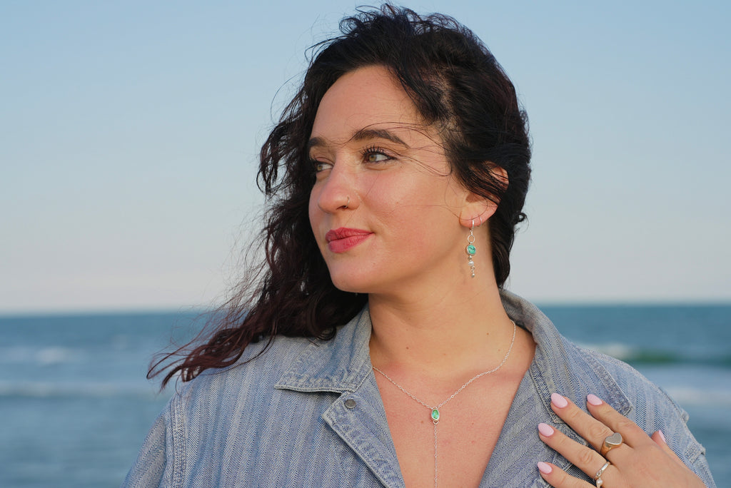 Land + Sea Lariat Necklace