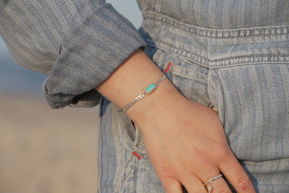 Turquoise Curb Chain Bracelet