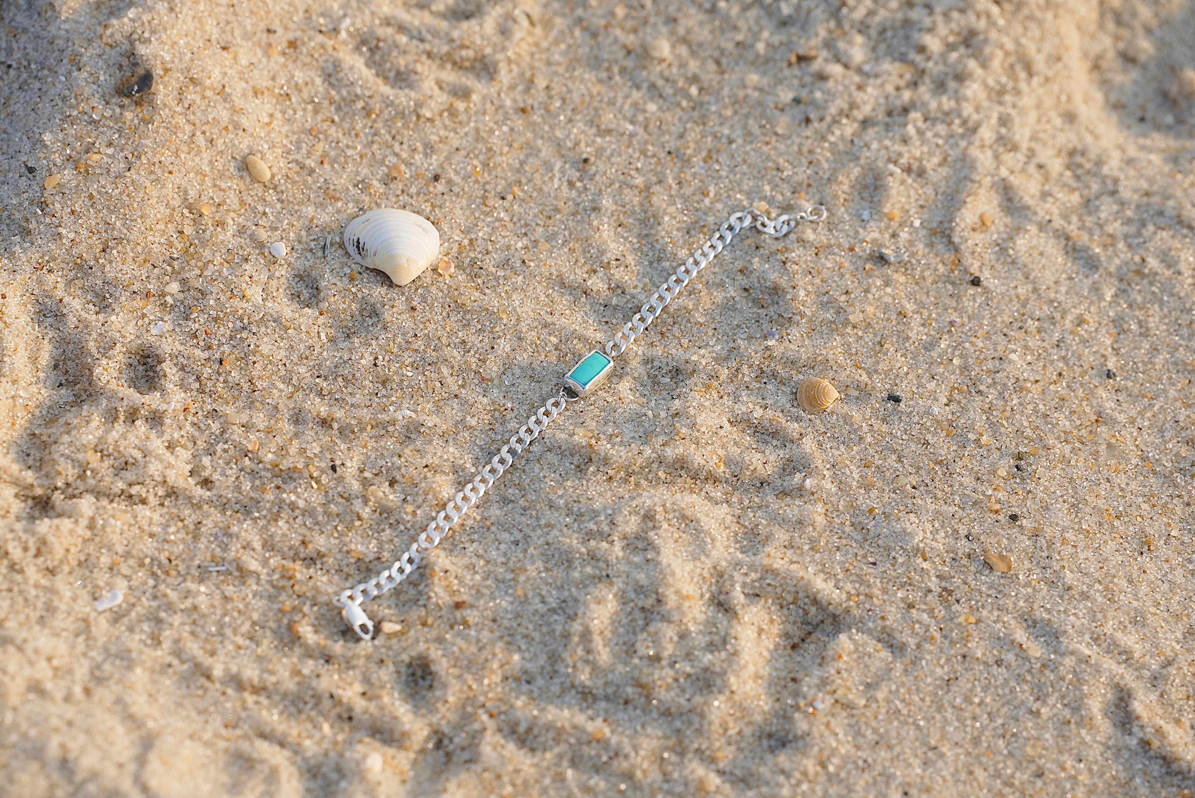 Turquoise Curb Chain Bracelet