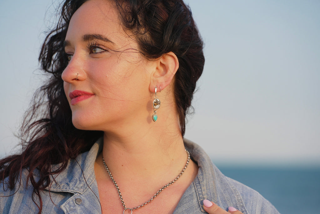 Wild Horse + Kingman Turquoise Earrings