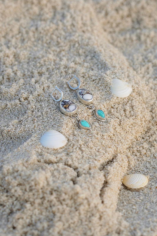 Wild Horse + Kingman Turquoise Earrings