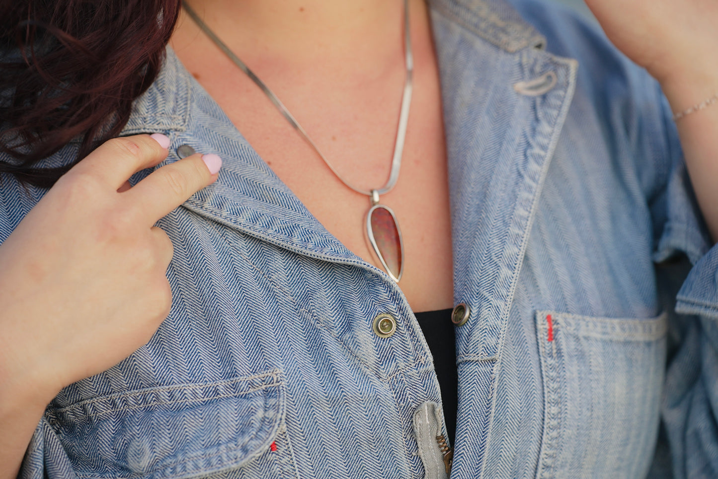 Arizona Bloody Basin Plume Necklace