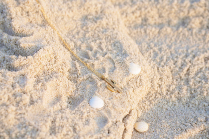 Saguaro Necklace Brass