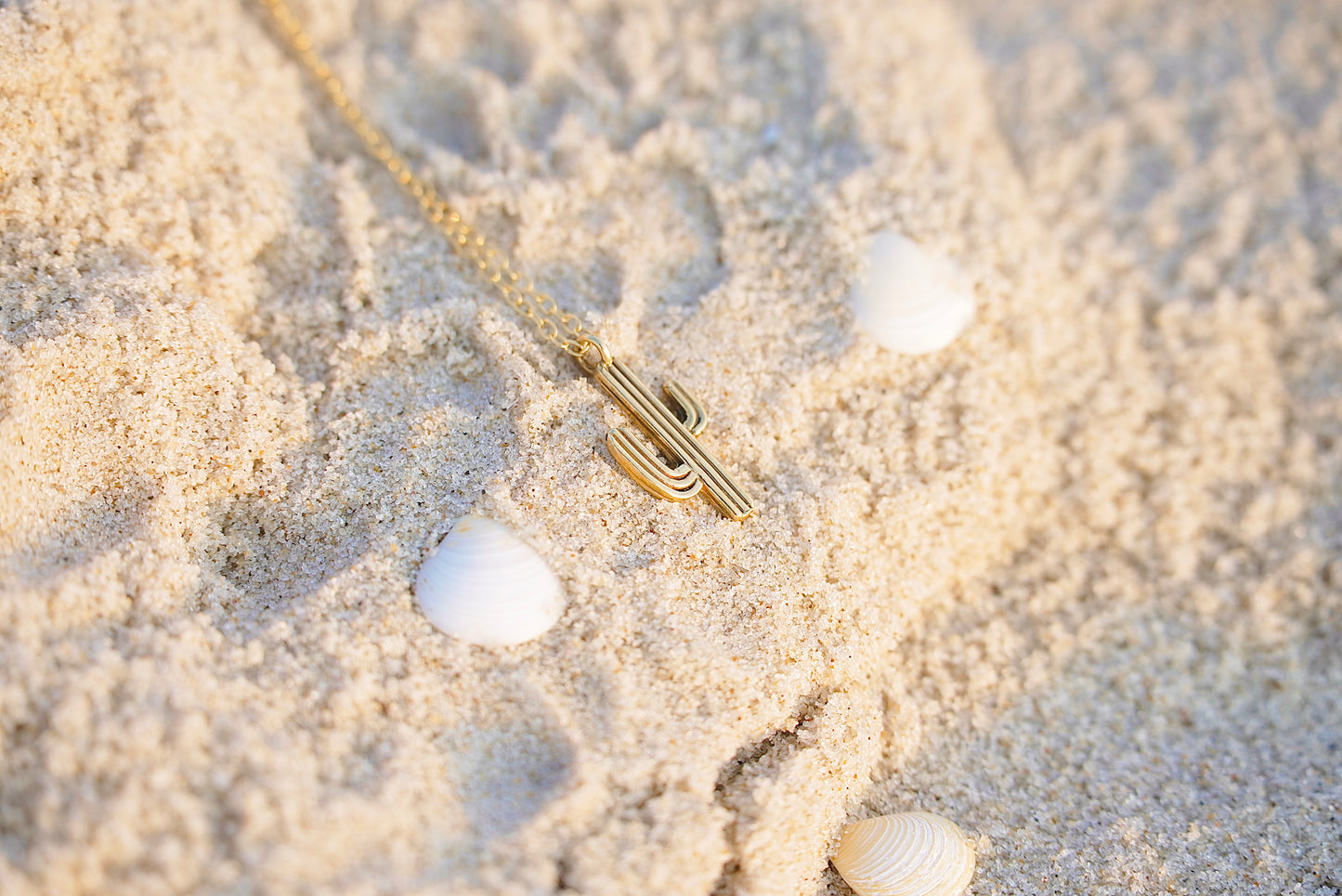 Saguaro Necklace Brass
